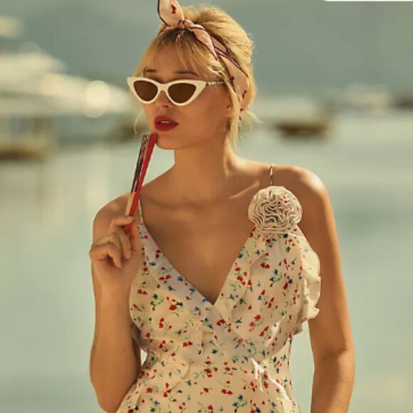 Brand New Bardot Olea Sleeveless Ruffle Midi Dress - Picture 5 of 15